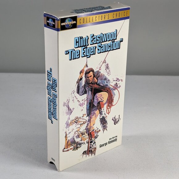 3/$15 The Eiger Sanction 1975 Classic VHS movie Clint Eastwood - Picture 2 of 7